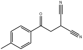 2-(2-氧代-2-对-甲苯基乙基)丙二腈 结构式