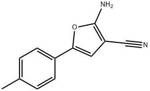 2-AMINO-5-P-TOLYL-FURAN-3-CARBONITRILE 结构式