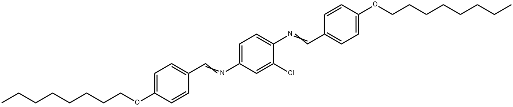 BIS(P-OCTYLOXYBENZYLIDENE) 2-CHLORO-1,4-PHENYLENEDIAMINE 结构式