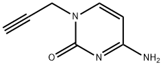 2(1H)-Pyrimidinone, 4-amino-1-(2-propynyl)- (9CI) 结构式
