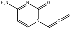 2(1H)-Pyrimidinone, 4-amino-1-(1,2-propadienyl)- (9CI) 结构式