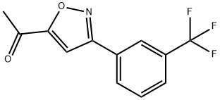 1-3-[3-(TRIFLUOROMETHYL)PHENYL]ISOXAZOL-5-YL-ETHAN-1-ONE 结构式