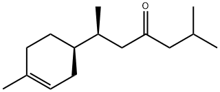 (6R)-2-Methyl-6-[(S)-4-methyl-3-cyclohexen-1-yl]-4-heptanone 结构式