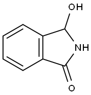 2,3-二氢-3-羟基-1H-异吲哚-1-酮 结构式