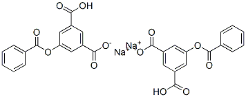 DISODIUMBENZOYLOXY-3,5-BENZENEDICARBOXYLATE 结构式