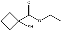 Cyclobutanecarboxylic acid, 1-mercapto-, ethyl ester (9CI) 结构式