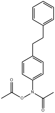 N-acetyl-N-(4-phenethylphenyl)acetamide 结构式