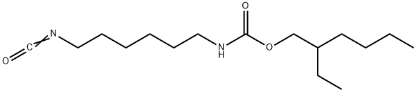 2-乙己基(6-异氰酸基己基)氨基甲酸酯 结构式