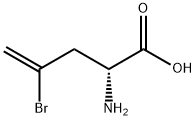 D-2-氨基-4-溴戊烯酸 结构式