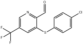 3-[(4-CHLOROPHENYL)THIO]-5-(TRIFLUOROMETHYL)PYRIDINE-2-CARBALDEHYDE