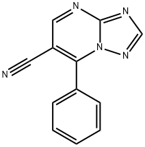 7-PHENYL-[1,2,4]TRIAZOLO[1,5-A]PYRIMIDINE-6-CARBONITRILE 结构式