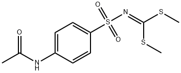 S,S'-DIMETHYLN-(N-ACETYLSULFANILYL)DITHIOCARBONIMIDATE 结构式