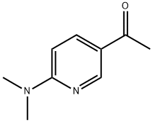 1-(6-(二甲氨基)吡啶-3-基)乙酮 结构式