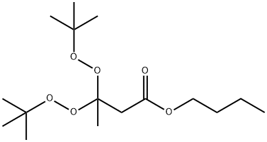 butyl 3,3-bis[(tert-butyl)dioxy]butyrate 结构式