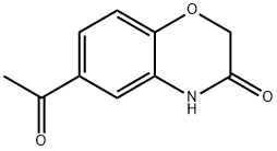 6-乙酰基-2H-1,4-苯并噁嗪-3-酮 结构式