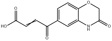 4-氧代-4-(3-氧代-3,4-二氢-2H-1,4-苯并噁唑-6-基)-2-丁酸 结构式