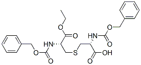 3,3'-Thiobis(N-benzyloxycarbonyl-L-alanine ethyl) ester 结构式