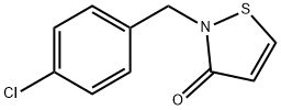 2-(4-Chlorophenylmethyl)-3(2H)-isothiazolone 结构式