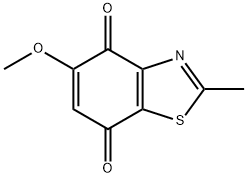 5-甲氧基-2-甲基-4,7-苯并噻唑二酮 结构式