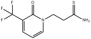 3-(2-氧代-3-(三氟甲基)吡啶-1(2H)-基)丙硫代酰胺 结构式