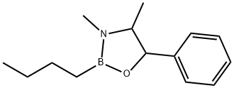 2-Butyl-3,4-dimethyl-5-phenyl-1,3,2-oxazaborolidine 结构式