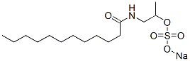 N-[2-[(Sodiosulfo)oxy]propyl]dodecanamide 结构式