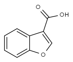 苯并呋喃-3-羧酸 结构式