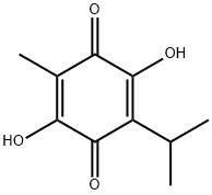 3,6-Dihydroxy-p-mentha-3,6(1)-diene-2,5-dione 结构式