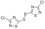 3-CHLORO-5-[2-(3-CHLORO-1,2,4-THIADIAZOL-5-YL)DISULFANYL]-1,2,4-THIADIAZOLE 结构式