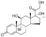 9α-BroMo-16α-Methylprednisolone 结构式