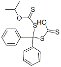 (Diphenylmethylenebisthio)bis(thioformic acid O-isopropyl) ester 结构式