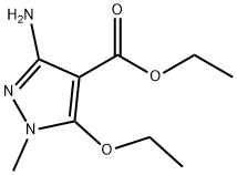 1H-Pyrazole-4-carboxylicacid,3-amino-5-ethoxy-1-methyl-,ethylester(9CI) 结构式