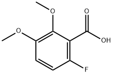 2,3-二甲氧基-6-氟苯甲酸 结构式
