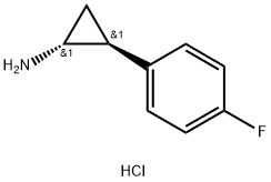 trans-[2-(4-Fluorophenyl)cyclopropyl]aMine Hydrochloride 结构式