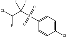 4-CHLOROPHENYL 2-CHLORO-1,1,2-TRIFLUOROETHYL SULFONE 结构式