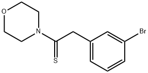 2-(3-Bromophenyl)-1-morpholinoethanethione 结构式