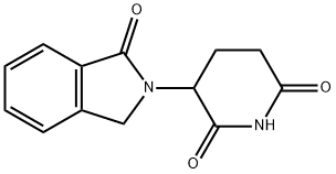 Phthalimidine, 2-(2,6-dioxopiperiden-3-yl). 结构式