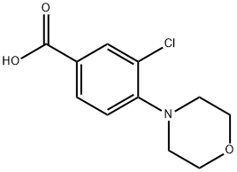 3-氯-4-(4-吗啉基)苯甲酸 结构式