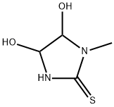2-Imidazolidinethione,4,5-dihydroxy-1-methyl- 结构式