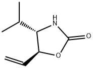 2-Oxazolidinone,5-ethenyl-4-(1-methylethyl)-,(4S,5S)-(9CI) 结构式