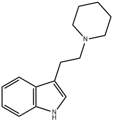3-[2-(1-PIPERIDINYL)ETHYL]INDOLE 结构式