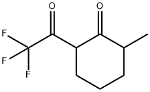 Cyclohexanone, 2-methyl-6-(trifluoroacetyl)- (9CI) 结构式