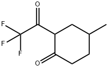 4-甲基-2-(2,2,2-三氟乙酰基)环己烷-1-酮 结构式
