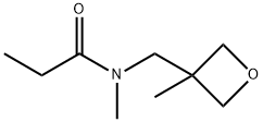 Propanamide,  N-methyl-N-[(3-methyl-3-oxetanyl)methyl]- 结构式