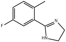1H-Imidazole,  2-(5-fluoro-2-methylphenyl)-4,5-dihydro- 结构式
