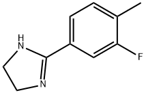 1H-Imidazole,  2-(3-fluoro-4-methylphenyl)-4,5-dihydro- 结构式