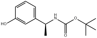 TERT-BUTYL [(1S)-1-(3-HYDROXYPHENYL)ETHYL]CARBAMATE 结构式