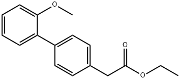 ETHYL (2''-METHOXY-BIPHENYL-4-YL)-ACETATE 结构式