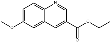 6-甲氧基喹啉-3-甲酸乙酯 结构式