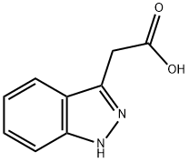 吲唑-3-乙酸 结构式